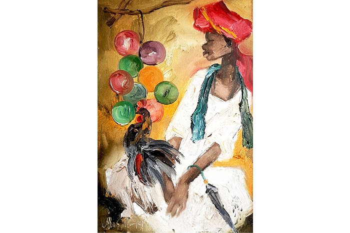 JMS029
Badami People Series - XVIII
Oil on Canvas Board
18 x 12 inches
2019
Available